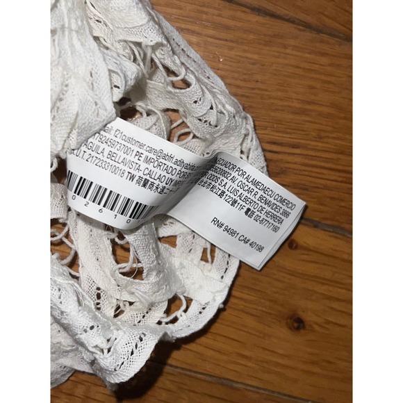 Forever 21 White Lace Knit Sleeveless Crop Top - Girls / Juniors - XL - Picture 4 of 5